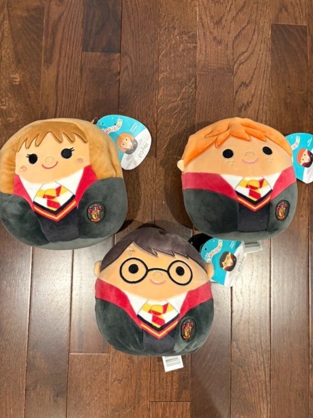 Harry Potter Squishmallows Gryffindor Trio Set Hermione Ron